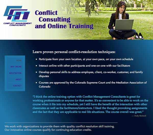 Click to visit site in new tab Home page for Conflcit Management Consultants